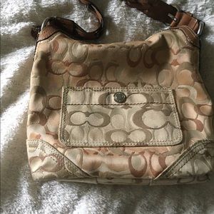 Coach Chelsea Optic Signature Braided Strap Hobo